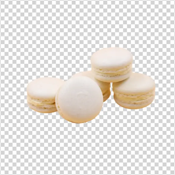 White Macarons PNG Transparent Background