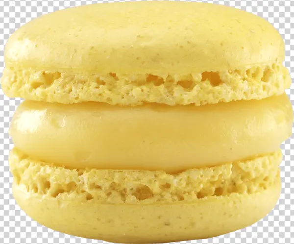 Yellow Macaron PNG Transparent