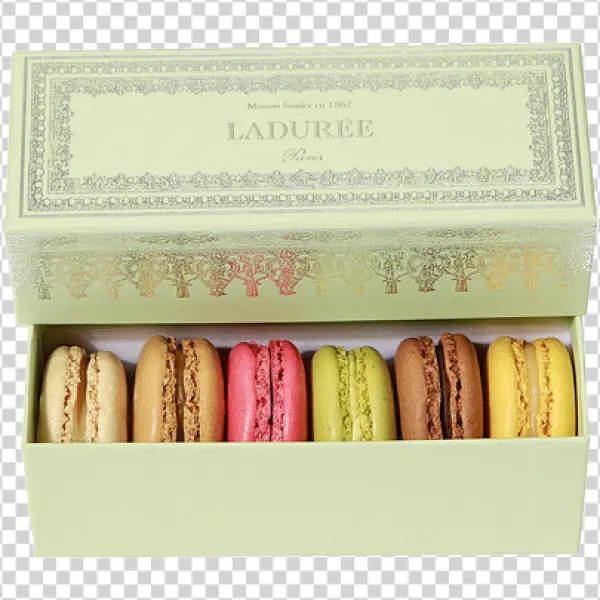 Ladurée Macarons Box Transparent PNG
