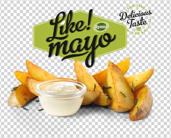 Remia Like Mayo with Potato Wedges PNG Transparent