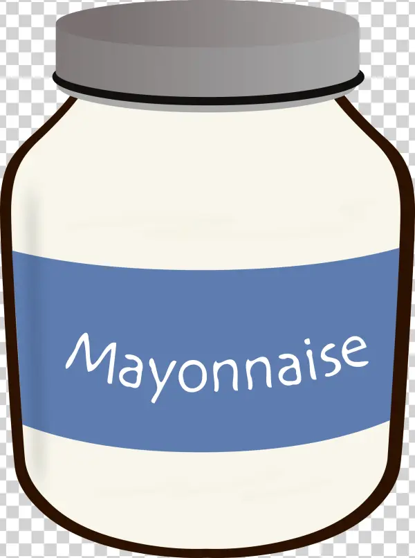 Mayonnaise Jar Cartoon PNG