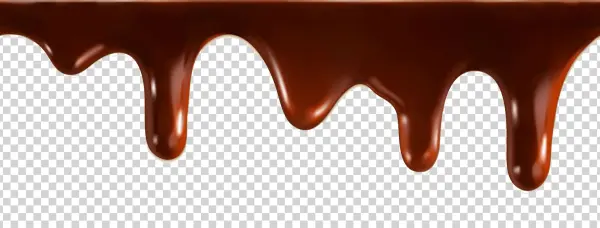 Melted Chocolate Drips PNG Transparent Background