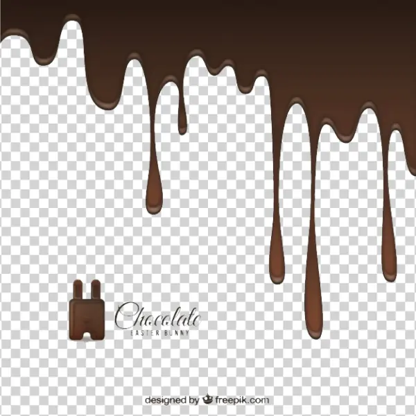 Dripping Chocolate PNG Transparent Background