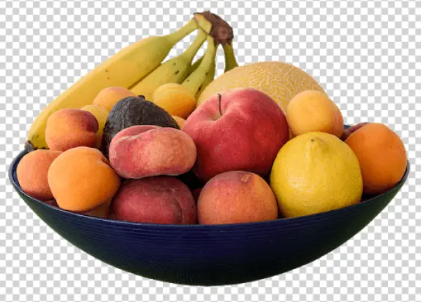 Colorful Fruit Bowl PNG Transparent Background