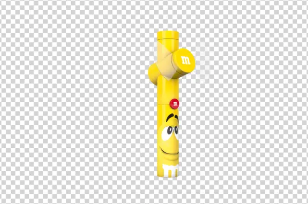 Yellow M&M's Character Portable Fan PNG