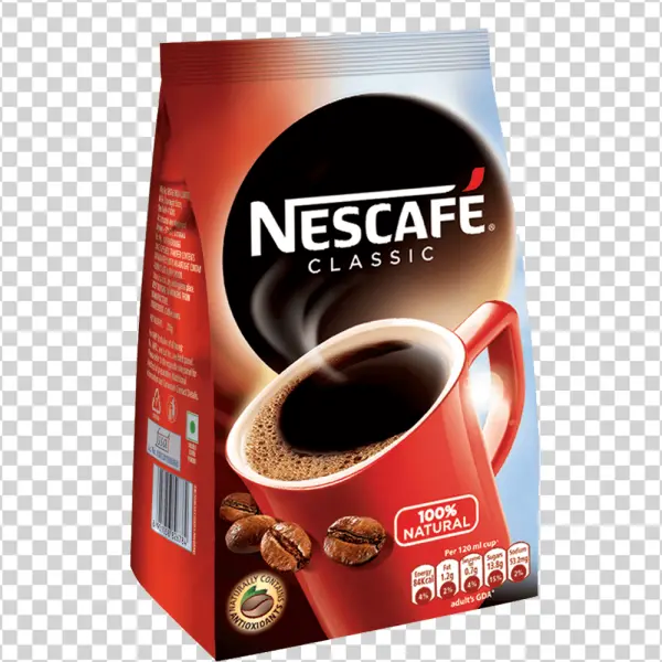 Nescafe Classic Coffee Pouch with Mug PNG Transparent