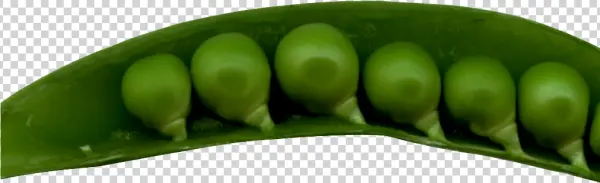 Green Peas in Pod PNG Transparent Background