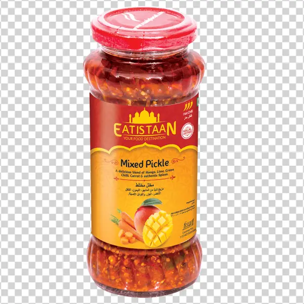 Eatistaan Mixed Pickle Jar PNG Transparent Background