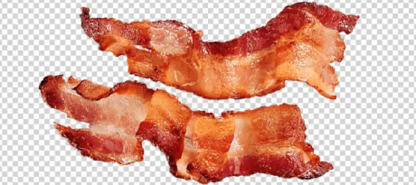 Crispy Cooked Bacon Strips PNG Transparent Background