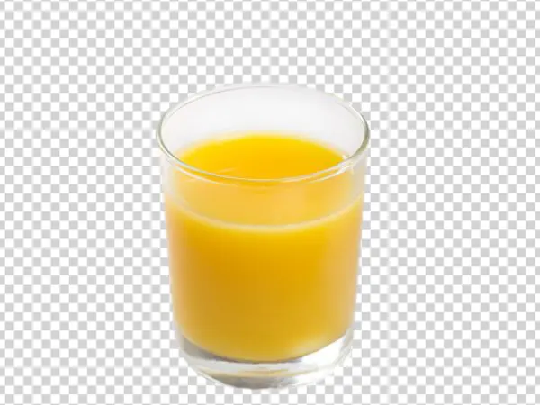 Glass of Orange Juice PNG Transparent Background