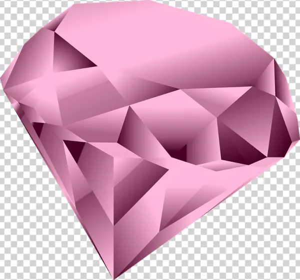 Pink Diamond PNG Transparent Background