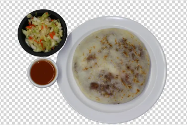 Salvadoran Pupusa with Curtido and Salsa PNG
