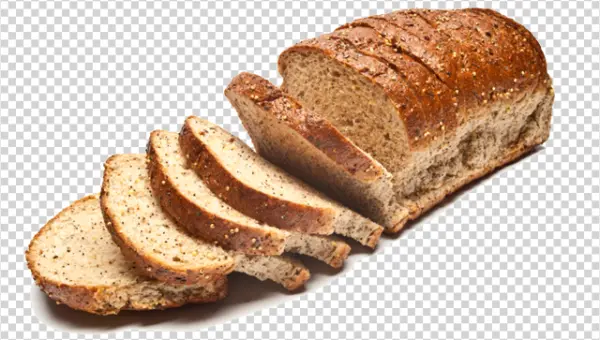 Sliced Whole Grain Bread PNG Transparent Background