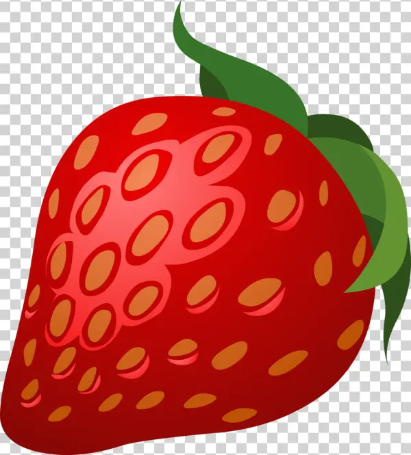 Cartoon Strawberry PNG Transparent Background