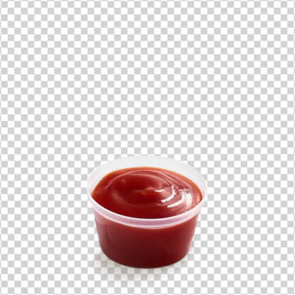Ketchup Dip Cup PNG Transparent Background