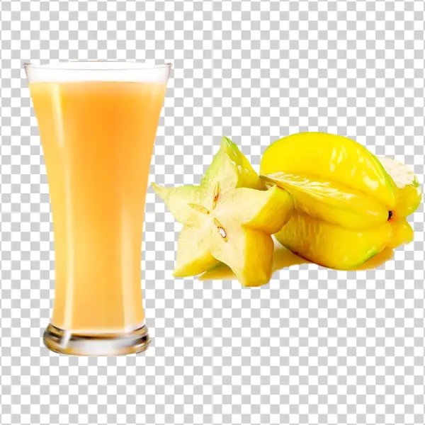Starfruit Juice and Fresh Starfruit PNG Transparent