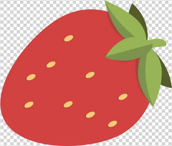 Stylized Strawberry PNG Transparent Background