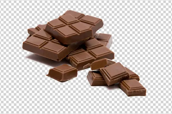 Chocolate Bar Pieces PNG Transparent Background