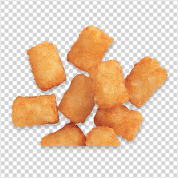 Crispy Golden Tater Tots Pile PNG