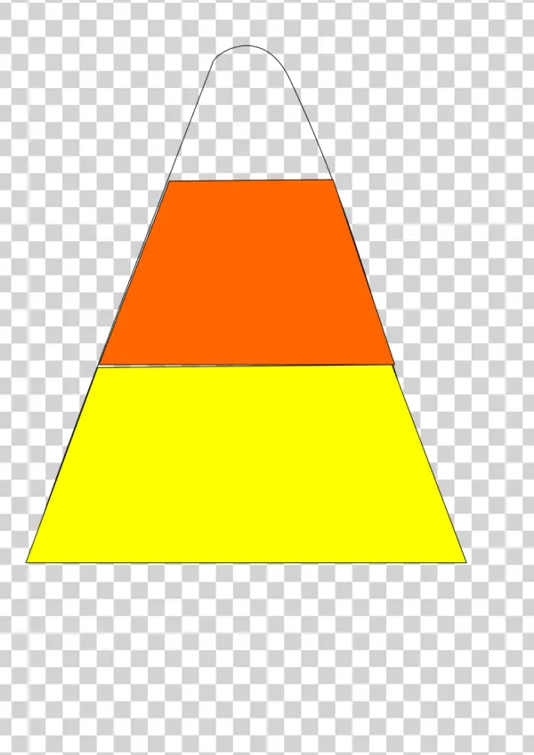 Stylized Candy Corn PNG Transparent Background