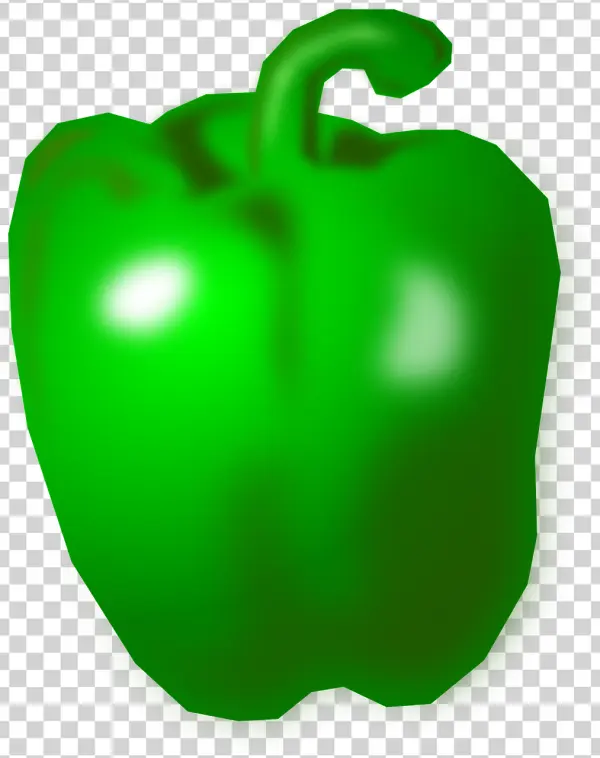 Green Bell Pepper PNG Transparent Background
