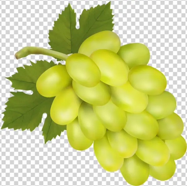 Green Grapes Bunch PNG Transparent Background