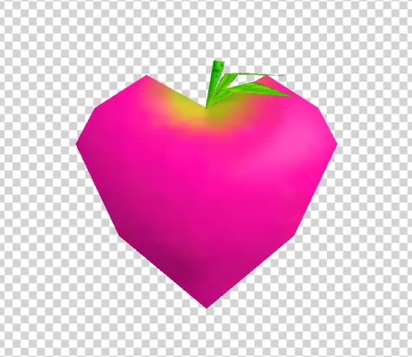 Pink Heart Fruit PNG Transparent Background