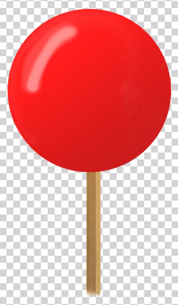 Red Push Pin PNG Transparent Background