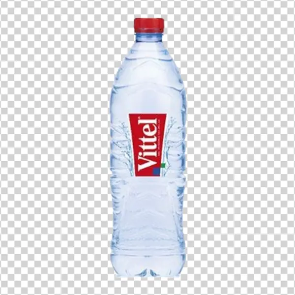 Vittel Water Bottle PNG Transparent Background