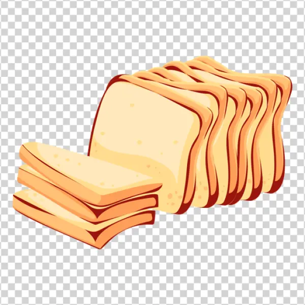 Sliced Bread Loaf PNG Transparent Background