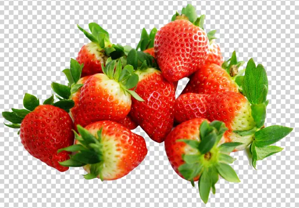 Fresh Strawberries PNG Transparent Background