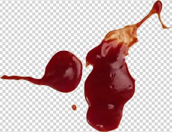 Red Ketchup Splatter Transparent Background PNG