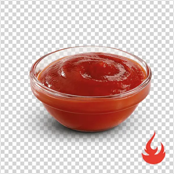 Spicy Ketchup Bowl PNG Transparent Background