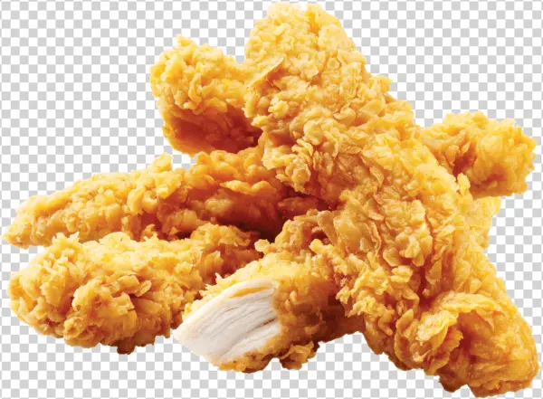 Crispy Fried Chicken Tenders PNG Transparent Background