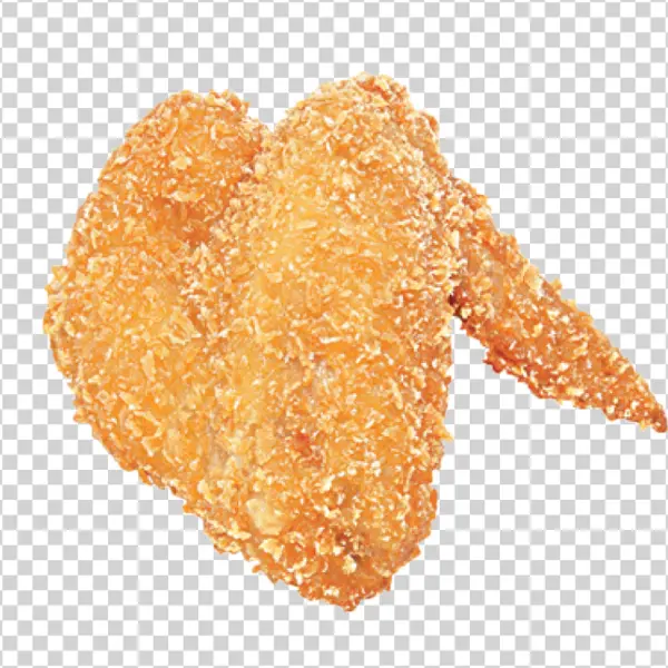 Crispy Fried Chicken Wing PNG Transparent Background