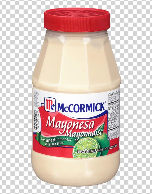 McCormick Mayonnaise with Lime Juice Jar PNG