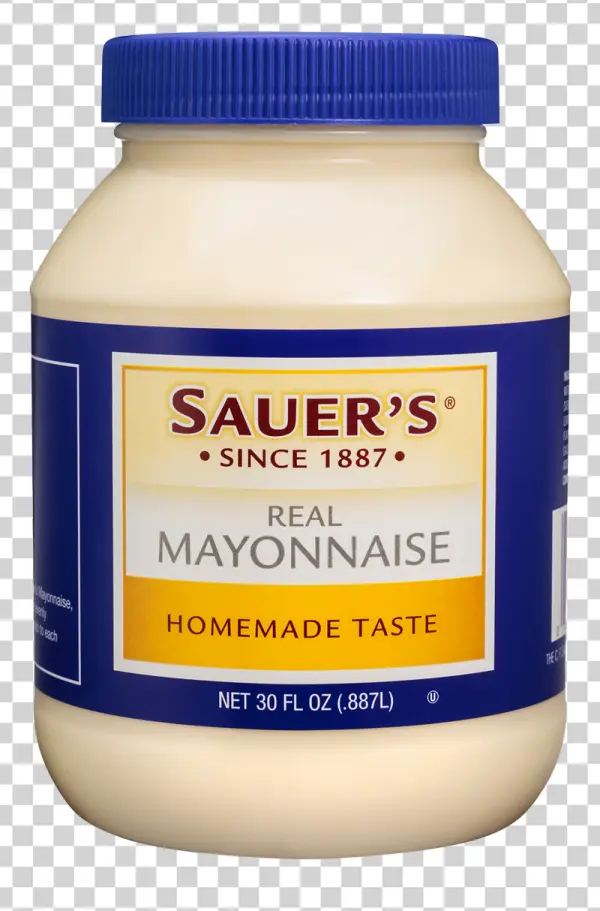 Sauer's Real Mayonnaise Jar PNG Transparent Background
