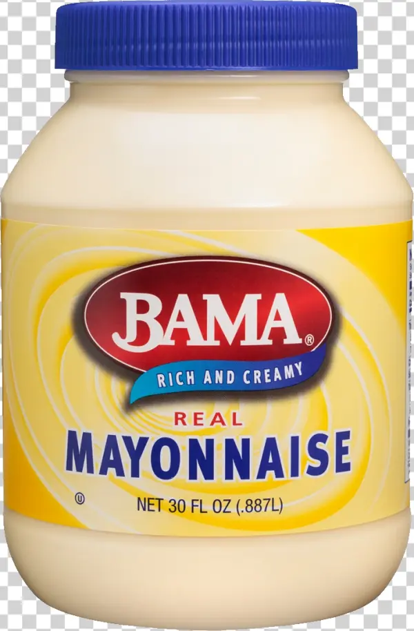 BAMA Real Mayonnaise Jar PNG