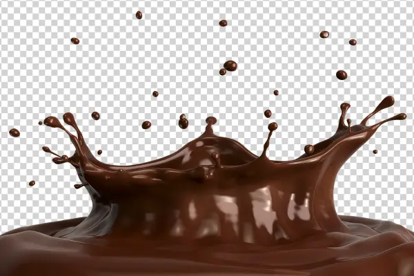 Realistic Chocolate Splash PNG Transparent Background
