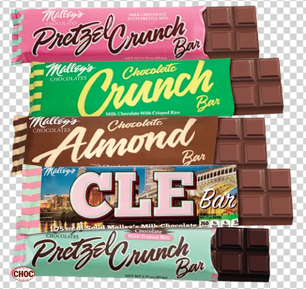 Malley's Chocolate Bar Collection PNG Transparent Background