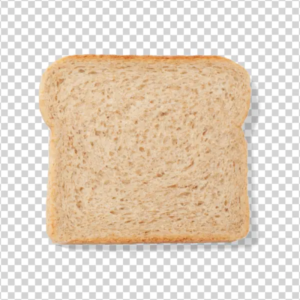 Slice of Whole Wheat Bread PNG Transparent Background