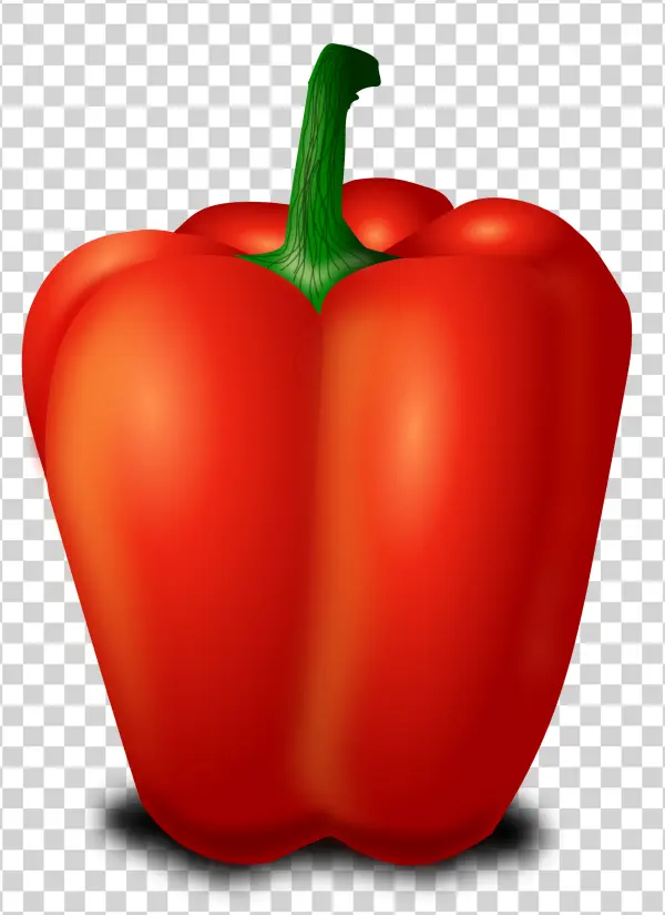 Red Bell Pepper PNG Transparent Background