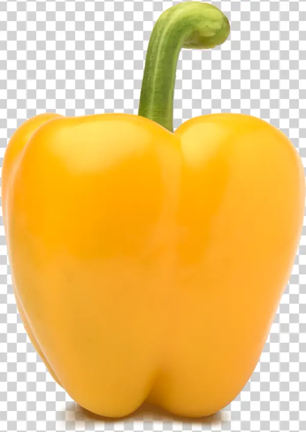 Yellow Bell Pepper PNG Transparent Background
