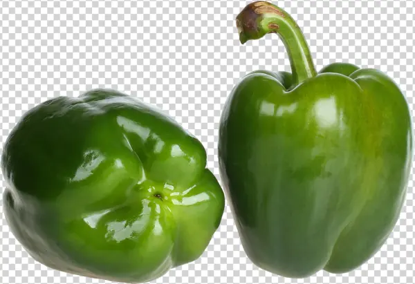 Green Bell Peppers PNG Transparent Background