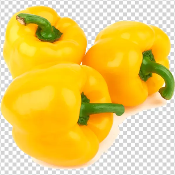Yellow Bell Peppers PNG Transparent Background
