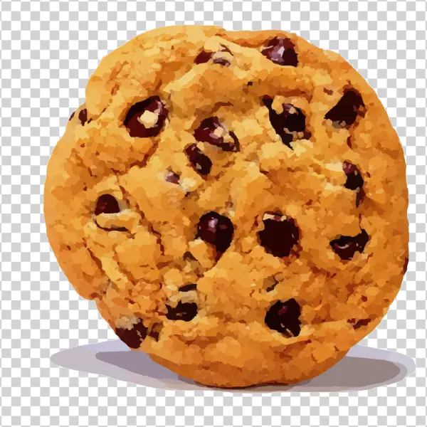 Chocolate Chip Cookie PNG Transparent Background