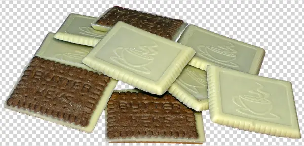 Chocolate Biscuits with White Chocolate Coating PNG