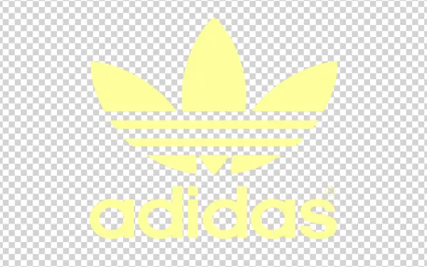 Adidas Trefoil Logo Yellow PNG Transparent Background
