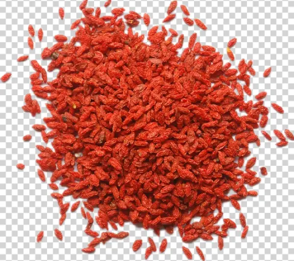 Pile of Dried Goji Berries Transparent PNG