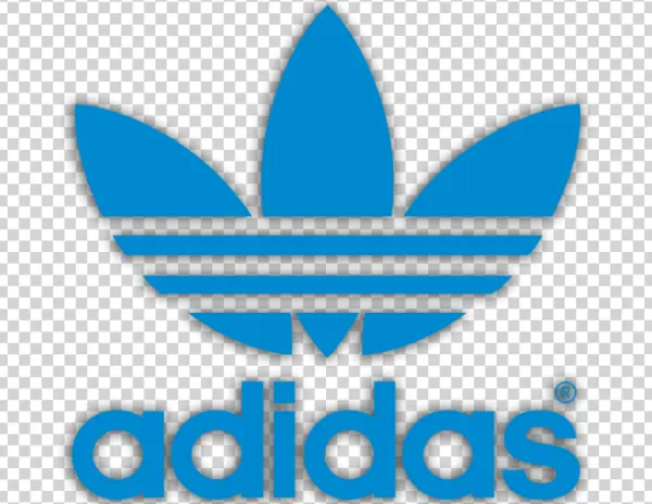 Adidas Trefoil Logo Blue PNG Transparent